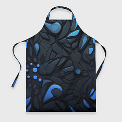 Фартук кулинарный Blue black abstract texture, цвет: 3D-принт
