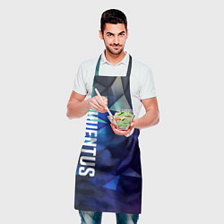 Фартук кулинарный Juventus logo blue, цвет: 3D-принт — фото 2