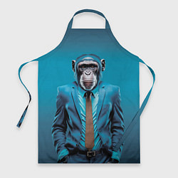 Фартук кулинарный Деловой шимпанзе, цвет: 3D-принт