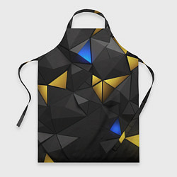 Фартук кулинарный Black yellow geometry, цвет: 3D-принт