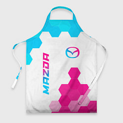 Фартук Mazda neon gradient style: надпись, символ