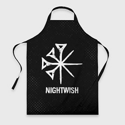 Фартук кулинарный Nightwish glitch на темном фоне, цвет: 3D-принт