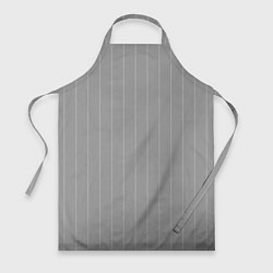 Фартук кулинарный Благородный серый полосатый, цвет: 3D-принт