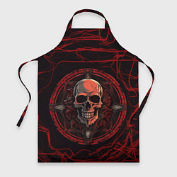 Фартук кулинарный Черепной герб, цвет: 3D-принт