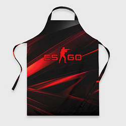 Фартук CSGO red black logo