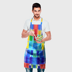 Фартук кулинарный Colorful strips - pop art - vogue, цвет: 3D-принт — фото 2
