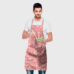 Фартук кулинарный Розовый паттерн со звёздами, цвет: 3D-принт — фото 2