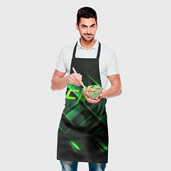 Фартук кулинарный CS2 green background, цвет: 3D-принт — фото 2