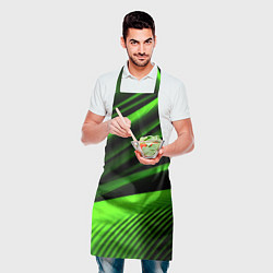 Фартук кулинарный Зеленый яркая текстура, цвет: 3D-принт — фото 2
