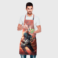 Фартук кулинарный ACDC rock music, цвет: 3D-принт — фото 2