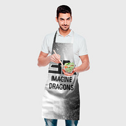 Фартук кулинарный Imagine Dragons glitch на светлом фоне, цвет: 3D-принт — фото 2