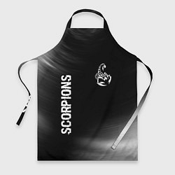 Фартук Scorpions glitch на темном фоне вертикально