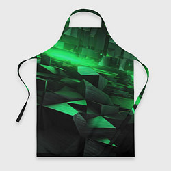 Фартук кулинарный Зеленые квадратные плиты, цвет: 3D-принт