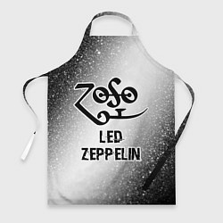 Фартук Led Zeppelin glitch на светлом фоне