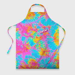 Фартук кулинарный Барбм - цветочный абстрактный паттерн - тай-дай, цвет: 3D-принт