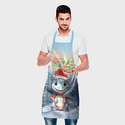 Фартук кулинарный Праздничный дракон 2024, цвет: 3D-принт — фото 2
