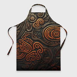 Фартук кулинарный Асимметричный паттерн в викингском стиле, цвет: 3D-принт