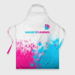 Фартук League of Legends neon gradient style посередине