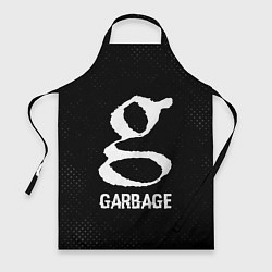 Фартук кулинарный Garbage glitch на темном фоне, цвет: 3D-принт