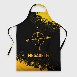 Фартук Megadeth - gold gradient