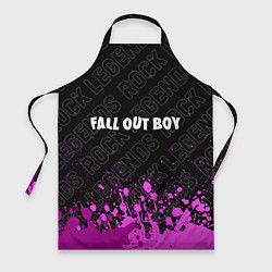 Фартук кулинарный Fall Out Boy rock legends посередине, цвет: 3D-принт