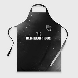 Фартук The Neighbourhood glitch на темном фоне посередине