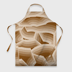 Фартук кулинарный Кофейные линии, цвет: 3D-принт