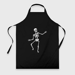 Фартук кулинарный Скелет disco, цвет: 3D-принт