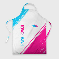 Фартук Papa Roach neon gradient style вертикально