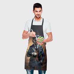 Фартук кулинарный Кот в стиле Томаса Шелби - Острые козырьки, цвет: 3D-принт — фото 2