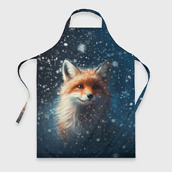 Фартук кулинарный Fox in the snow, цвет: 3D-принт