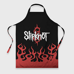 Фартук кулинарный Slipknot в огне, цвет: 3D-принт
