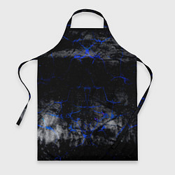 Фартук кулинарный Синие трещины, цвет: 3D-принт