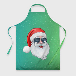 Фартук кулинарный Дед Мороз в очках, цвет: 3D-принт