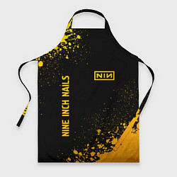 Фартук Nine Inch Nails - gold gradient вертикально