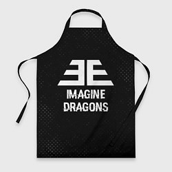 Фартук кулинарный Imagine Dragons glitch на темном фоне, цвет: 3D-принт