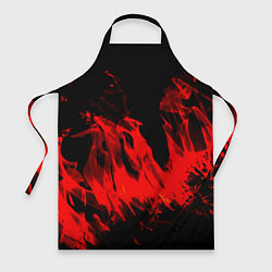 Фартук кулинарный Красное пламя, цвет: 3D-принт