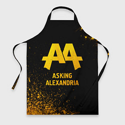 Фартук Asking Alexandria - gold gradient