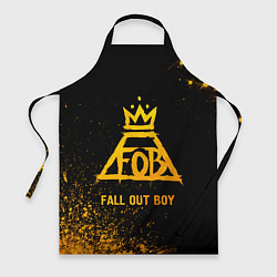 Фартук Fall Out Boy - gold gradient