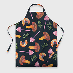 Фартук кулинарный Goblincore - болотные грибы, цвет: 3D-принт