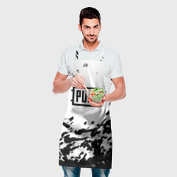 Фартук кулинарный PUBG black color splash game, цвет: 3D-принт — фото 2