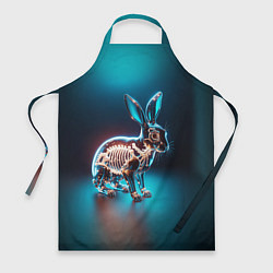 Фартук кулинарный Прозрачный стеклянный кролик, цвет: 3D-принт