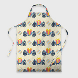 Фартук Подарок на карете и ромб