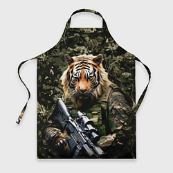 Фартук кулинарный Тиер солдат спецназа, цвет: 3D-принт