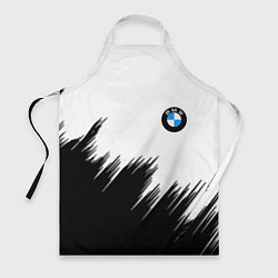 Фартук кулинарный BMW чёрные штрихи текстура, цвет: 3D-принт