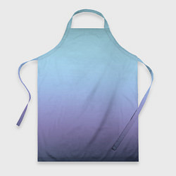 Фартук кулинарный Градиент фиолетово голубой, цвет: 3D-принт