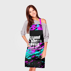 Фартук кулинарный GTA vice city неоновые краски, цвет: 3D-принт — фото 2