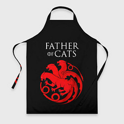 Фартук кулинарный Отец котов - герб, цвет: 3D-принт