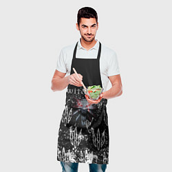 Фартук кулинарный Ведьмак лого текстура, цвет: 3D-принт — фото 2