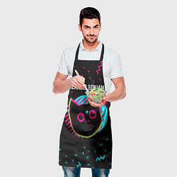 Фартук кулинарный Breaking Benjamin - rock star cat, цвет: 3D-принт — фото 2